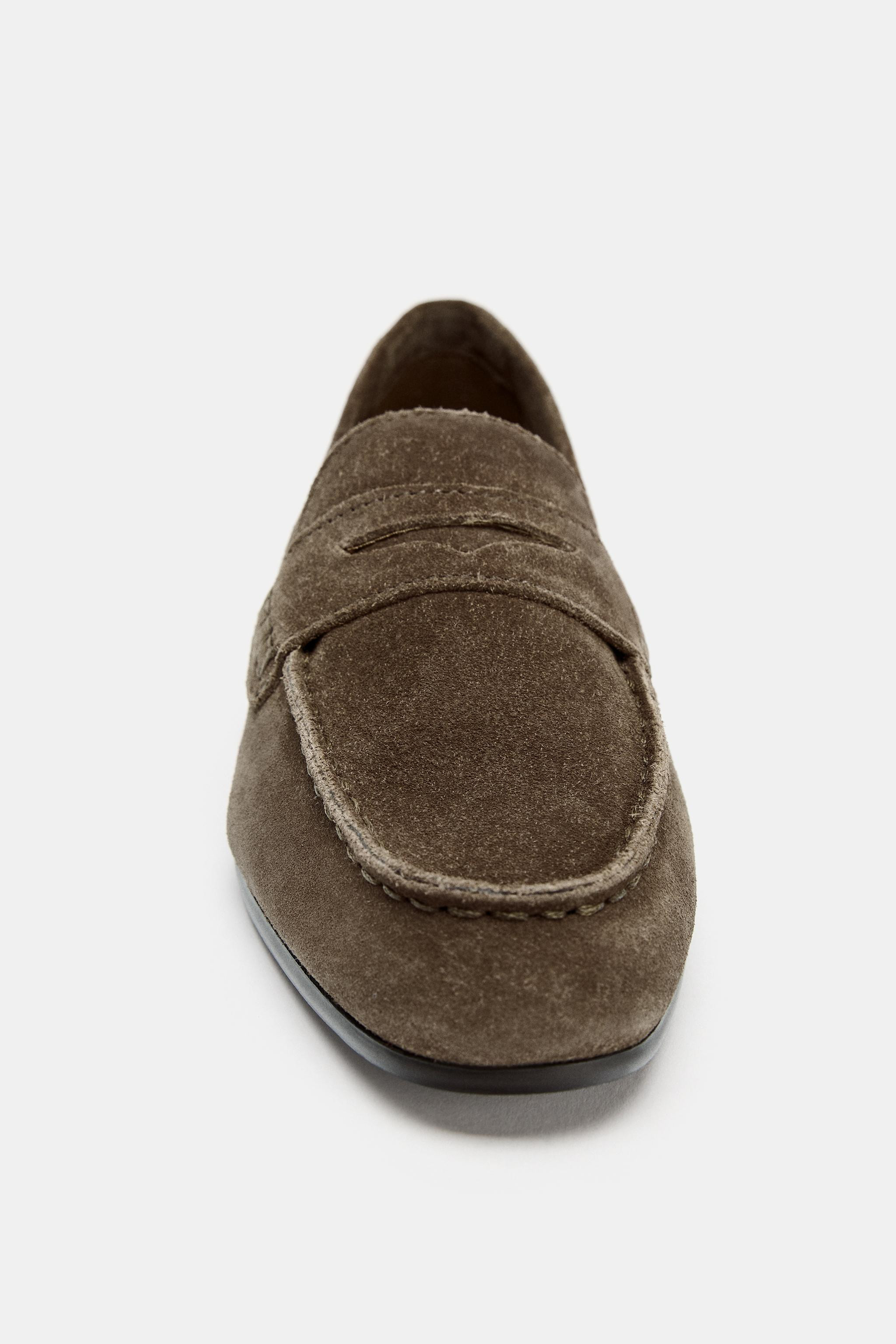 NEWSPLIT LEATHER LOAFERS$ 79.90Taupe Gray | 2518/610/131Add to cartAddSplit leather loafer. High ... | Zara US