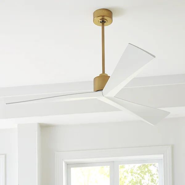 60" Adler 3 - Blade Propeller Ceiling Fan with Remote Control | Wayfair Professional
