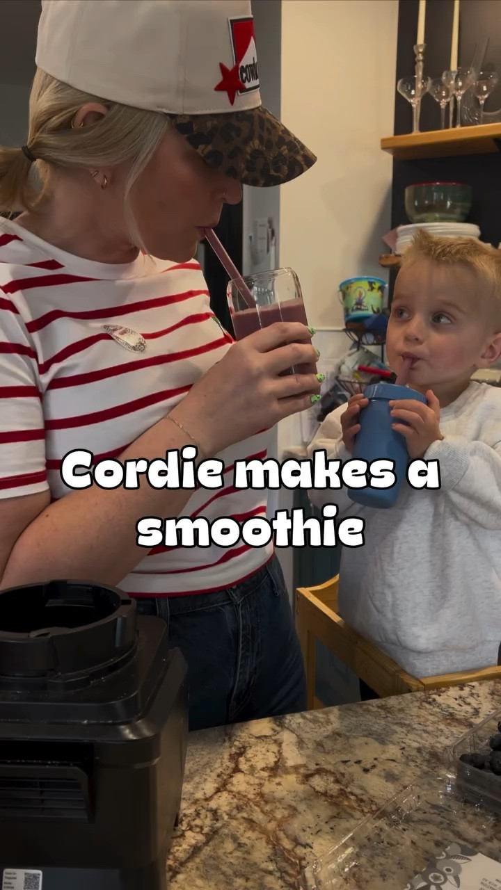 Make a smoothie with Cordie using all our favorite things 🫐🥥
If you haven’t tried Harmless Harvest yogurt yet, you need to—it’s our go-to for smoothies ✨

#ninjablender #momlife #toddlerlife #cookingwithkids 

#LTKfoodie #LTKHome #LTKmomlife