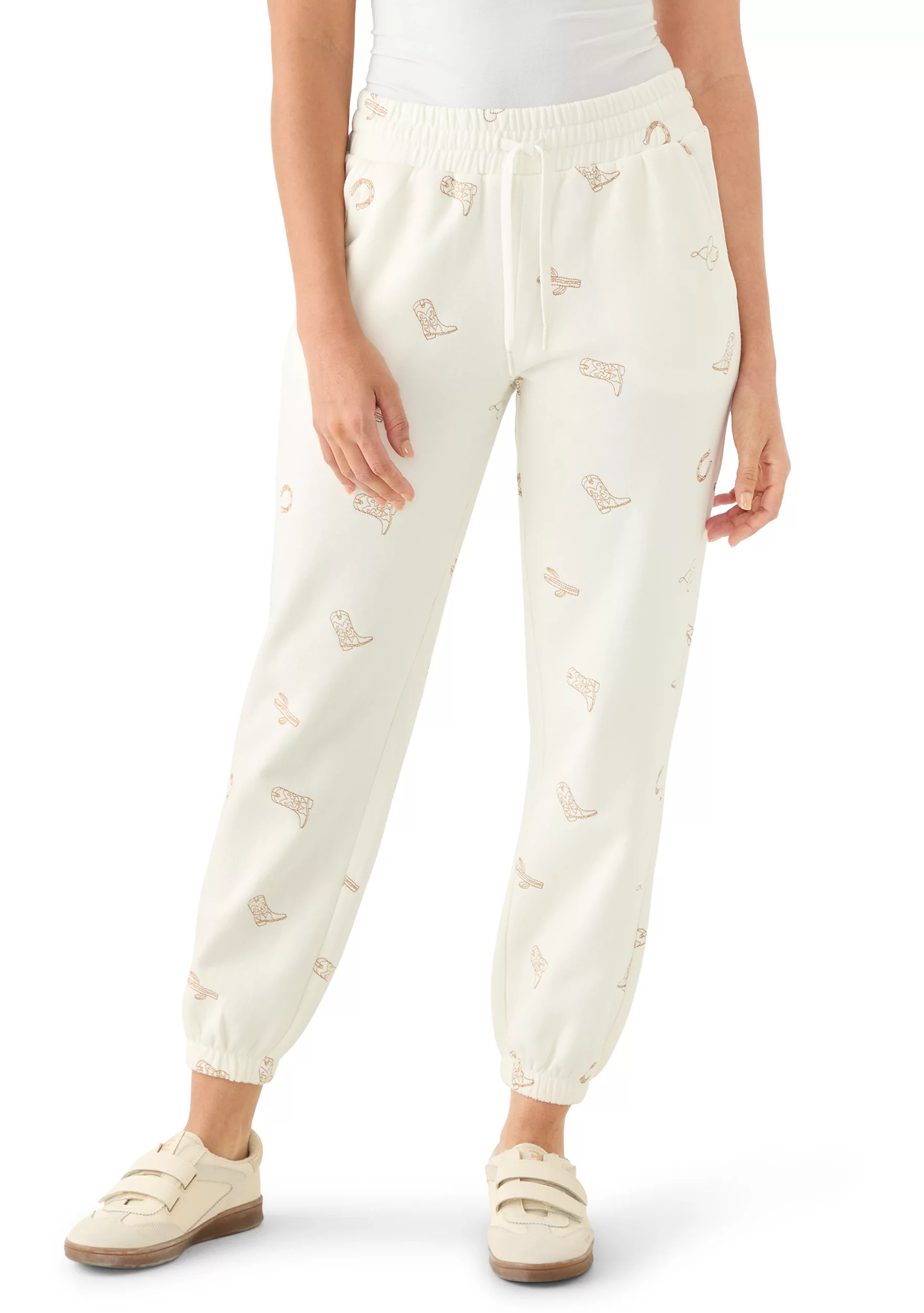 Women's Embroidered Pull On Joggers | Belk