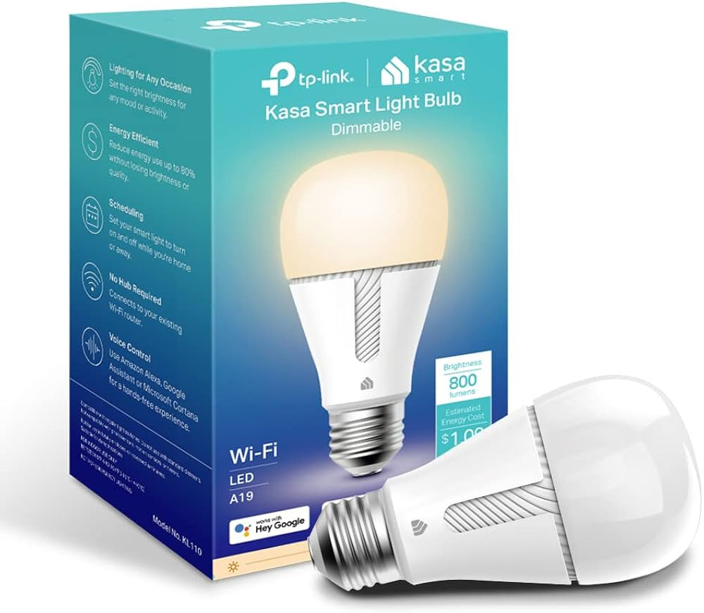 Amazon.com: Kasa Smart Light Bulb KL110, LED Wi-Fi smart bulb works with Alexa and Google Home, A... | Amazon (US)