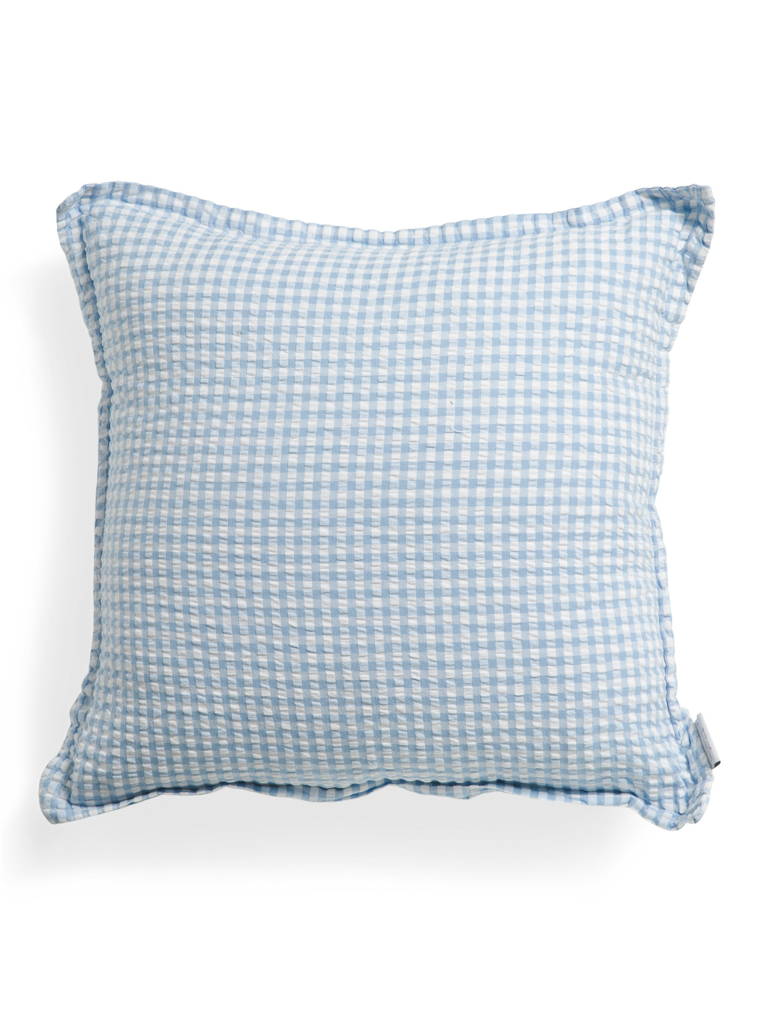 2pk 22x22 Seersucker Plaid Flange Square Pillows | TJ Maxx