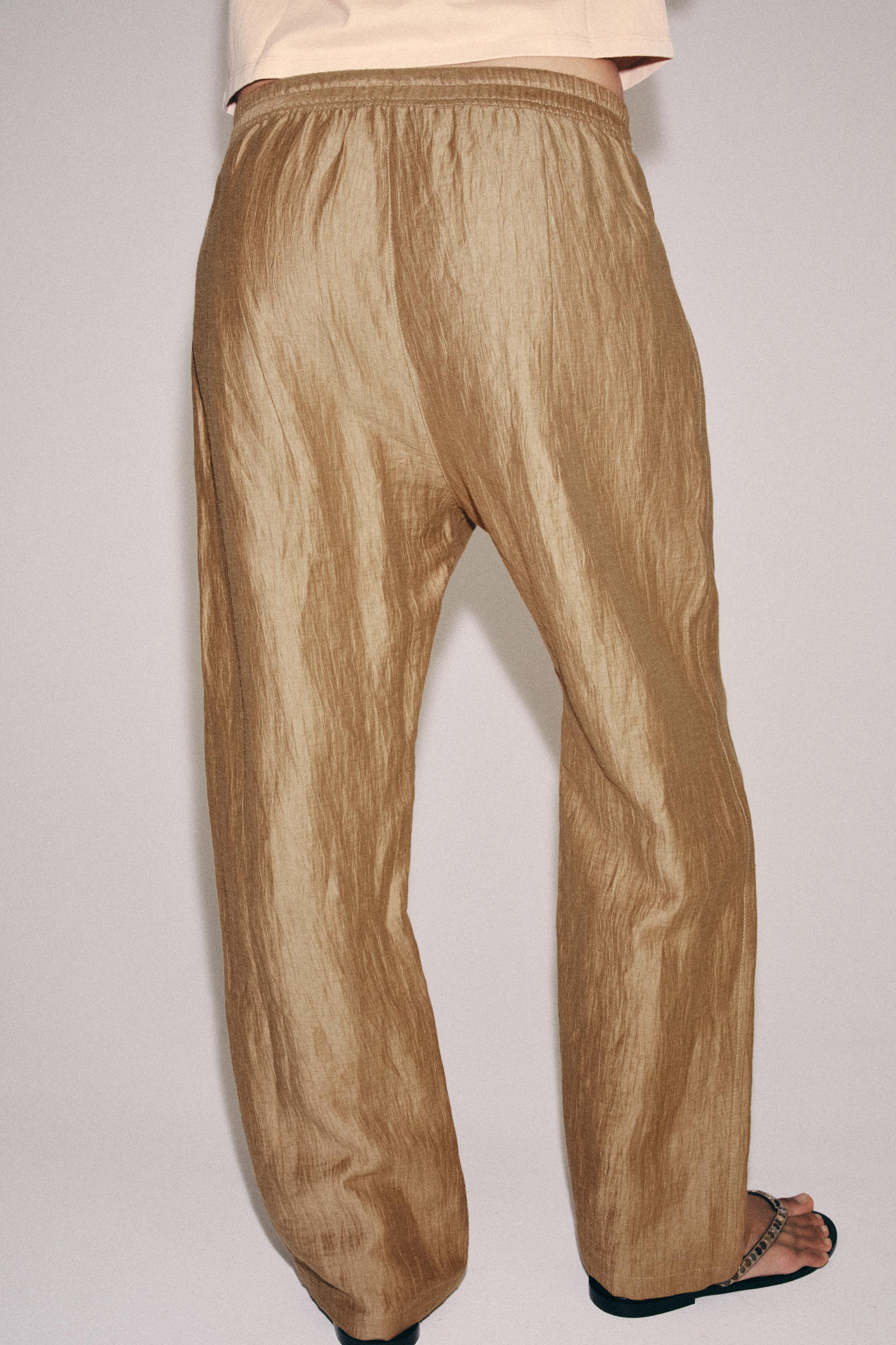 ZW COLLECTION LINEN BLEND PANTS | Zara US