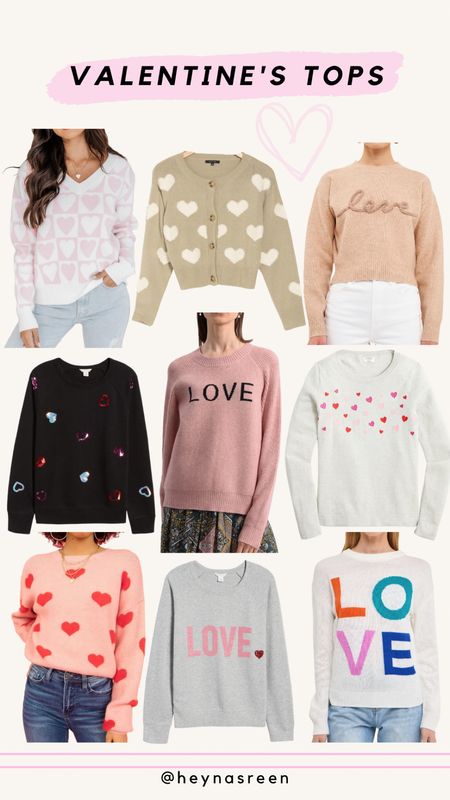 Valentine’s Day sweaters and sweatshirts 

#LTKSeasonal