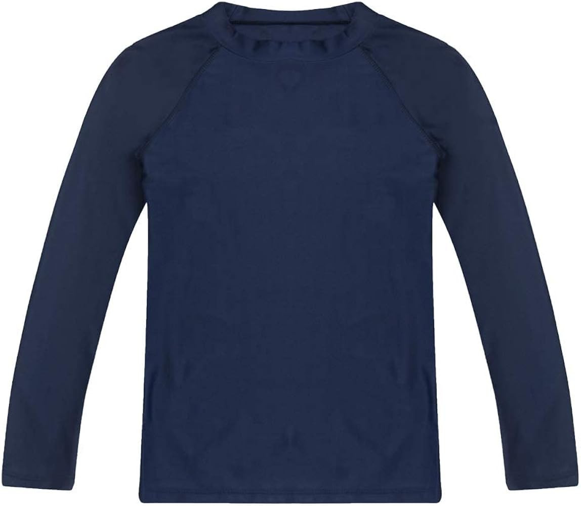 ESTAMICO Boys' UPF 50+ Long-Sleeve Rashguard Athletic Swim Shirt | Amazon (US)