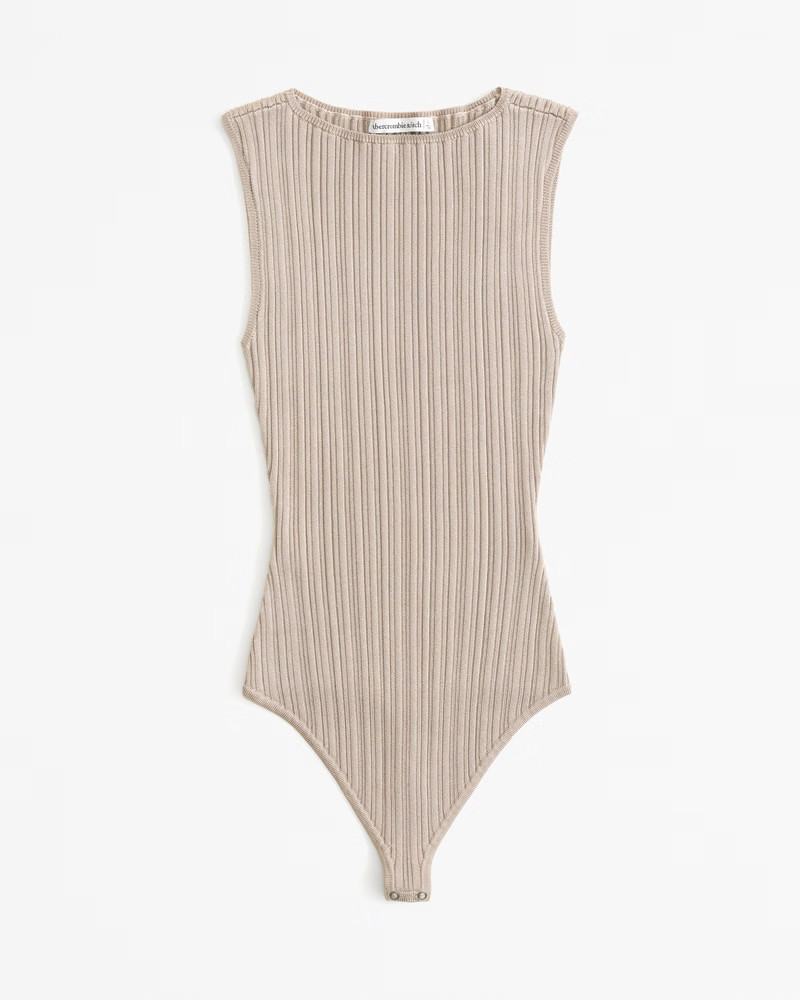 Glossy Slash Bodysuit | Abercrombie & Fitch (US)