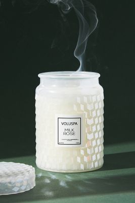 Voluspa Roses Embossed Jar Candle | Anthropologie (US)