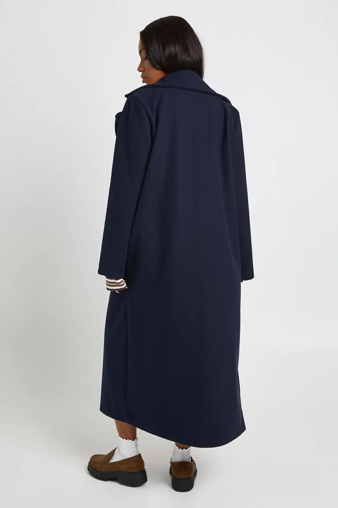 Oversized Maxi Wool Look Coat | Boohoo.com (UK & IE)