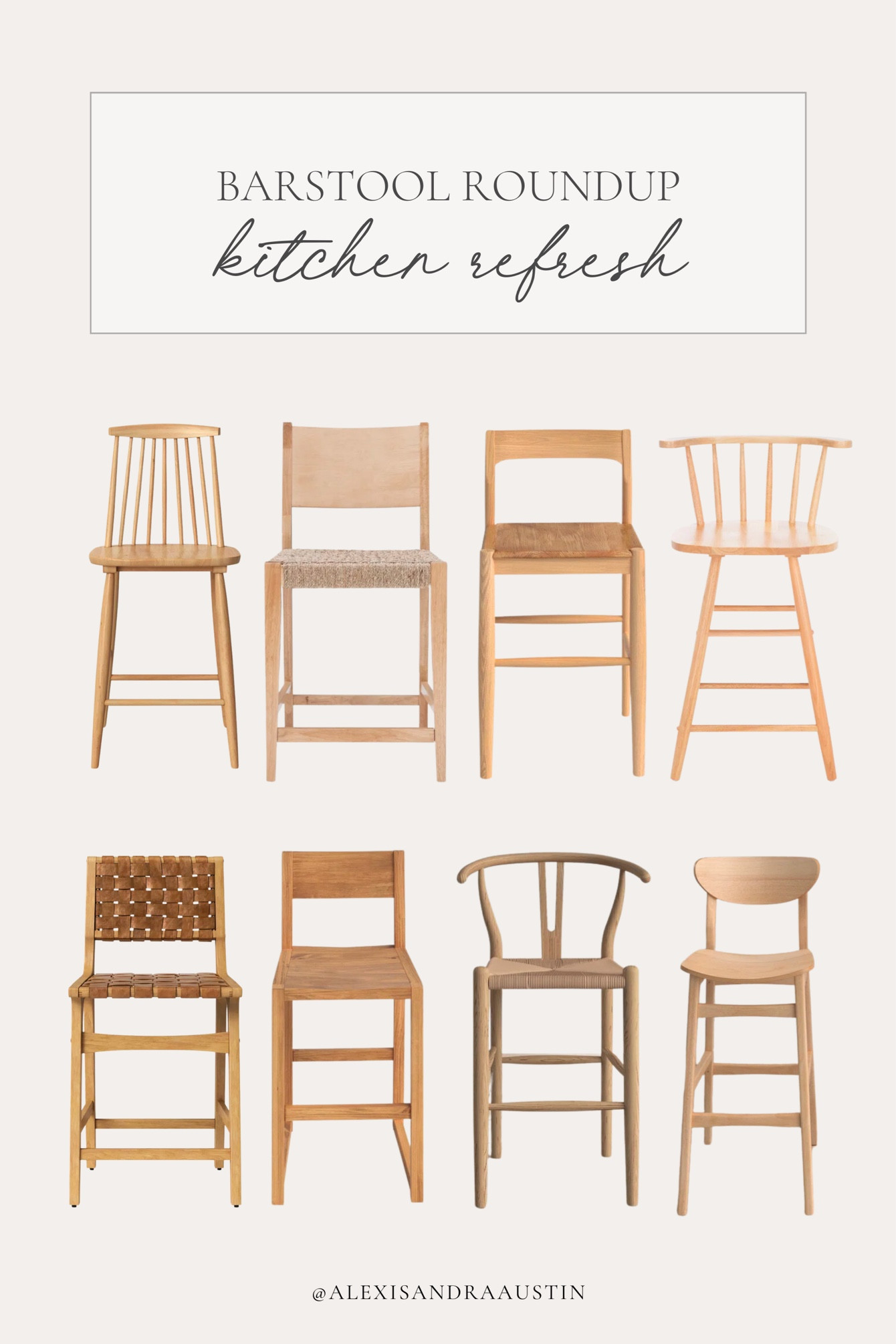 Shop my fave wooden barstool finds! Loving the look of natural wood as part of a kitchen refresh 

Barstool finds, kitchen refresh, wooden furniture, aesthetic home, furniture faves, Wayfair, Birch Lane, Target, affordable finds, light and bright, aesthetic home, shop the look!

#LTKstyletip #LTKSeasonal #LTKhome