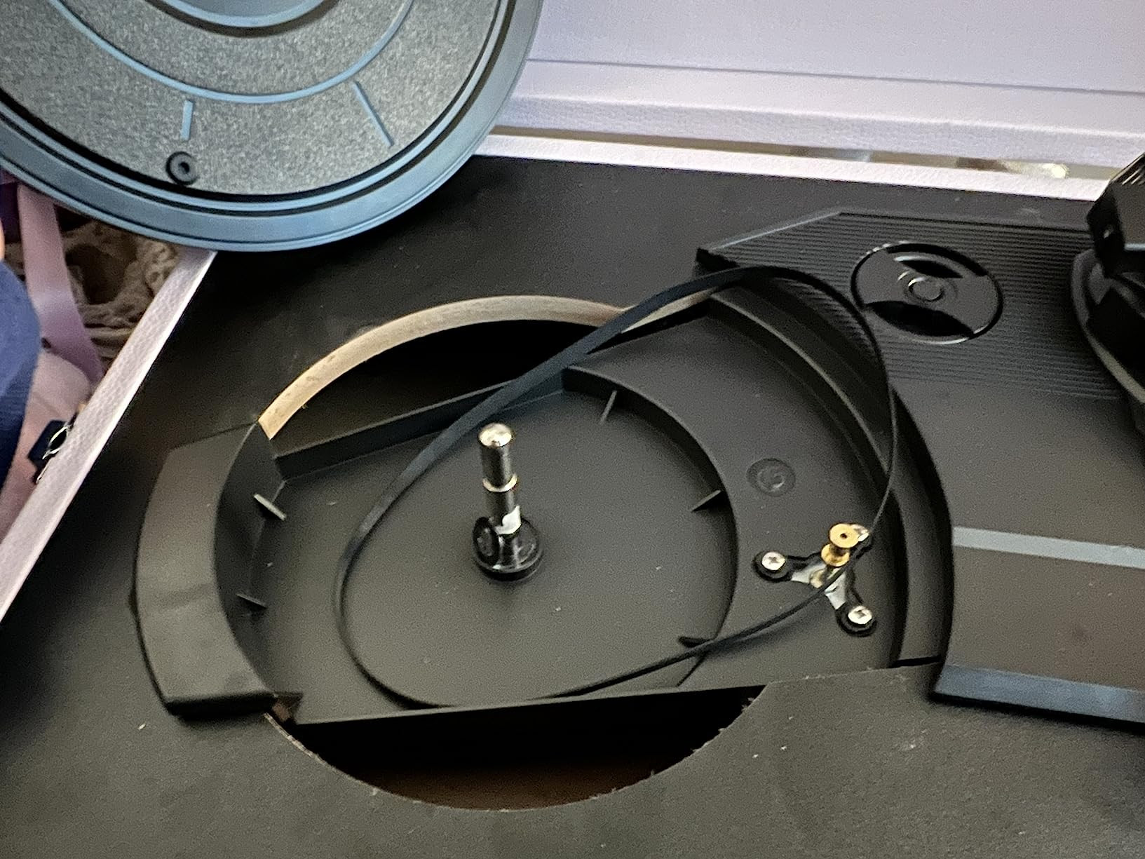 Crosley CR8017B-GY Voyager Vintage Portable Vinyl Record Player Turntable with Bluetooth in/Out a... | Amazon (US)