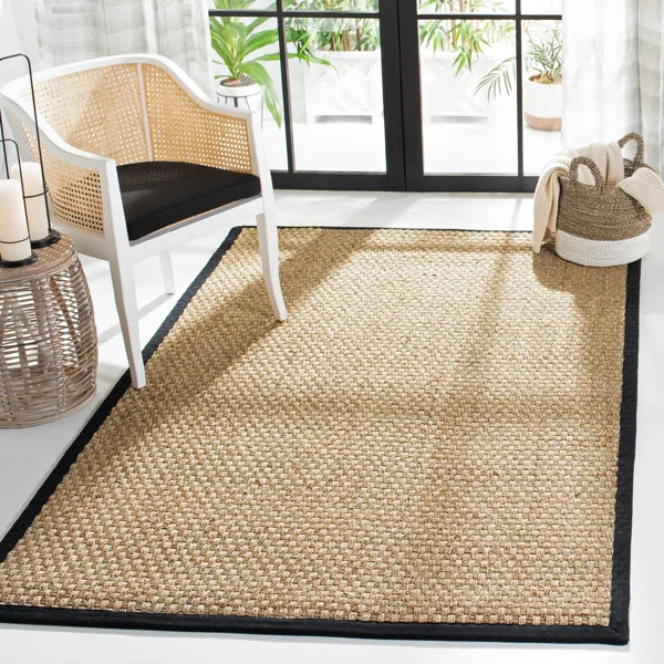 Jeremy Natural/Black Area Rug | Wayfair North America