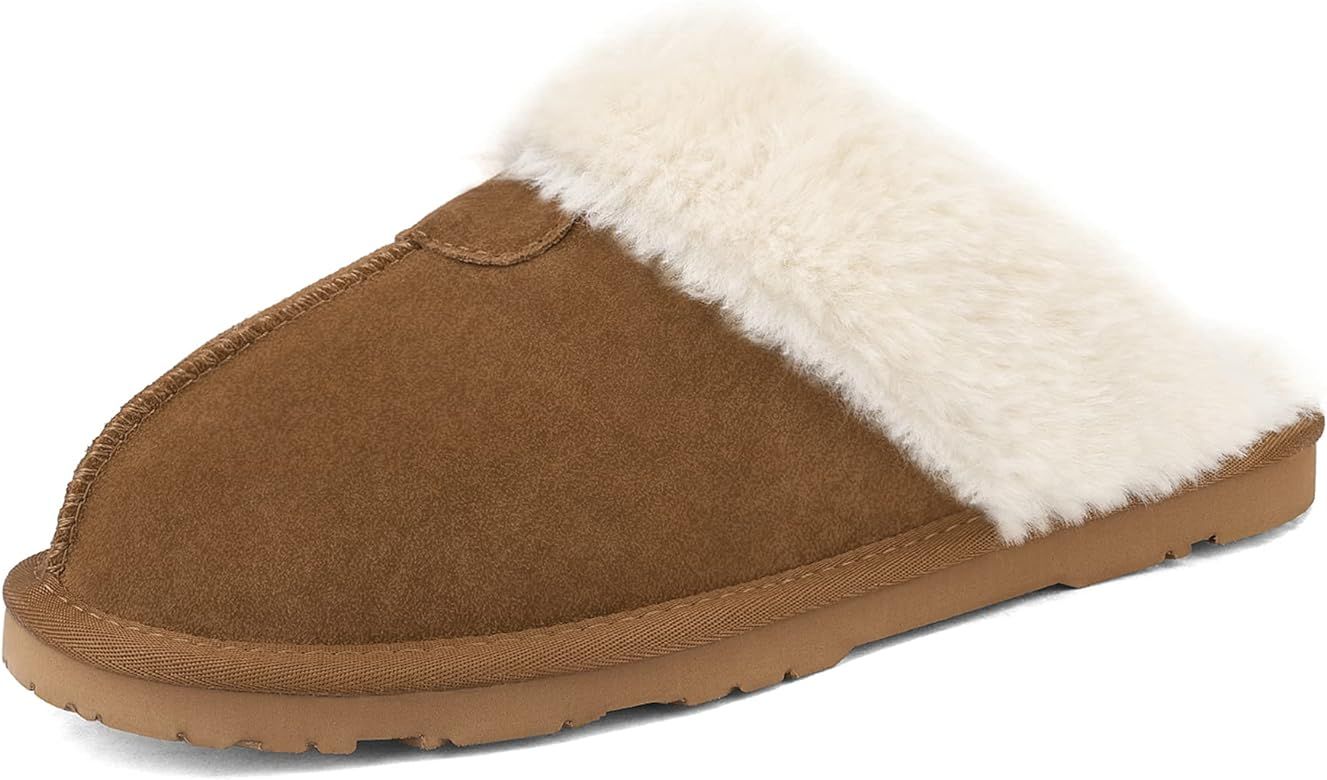 DREAM PAIRS Women's House Slippers Indoor Fuzzy Fluffy Furry Cozy Home Bedroom Comfy Winter Cute War | Amazon (US)