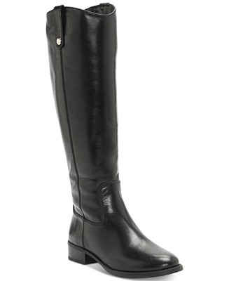 I.N.C. International Concepts Fawne Riding Leather Boots, Created for Macy's, Regular, Wide Calf,... | Macy's