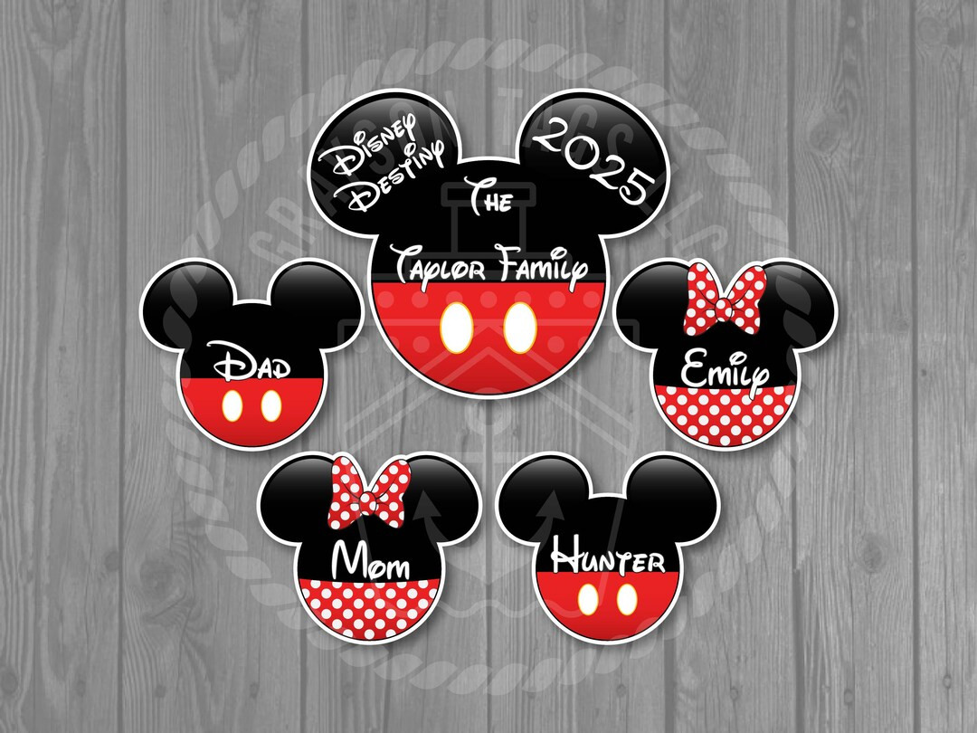 Disney Cruise Door Magnets - Large Family Mickey Pants and Small Mickey/minnie Pants/dress Door M... | Etsy (US)