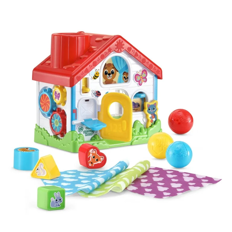 LeapFrog 4-in-1 Discovery House Plastic, Elastic, Fabric with Accessories, Baby and Toddler Toys | Walmart (US)