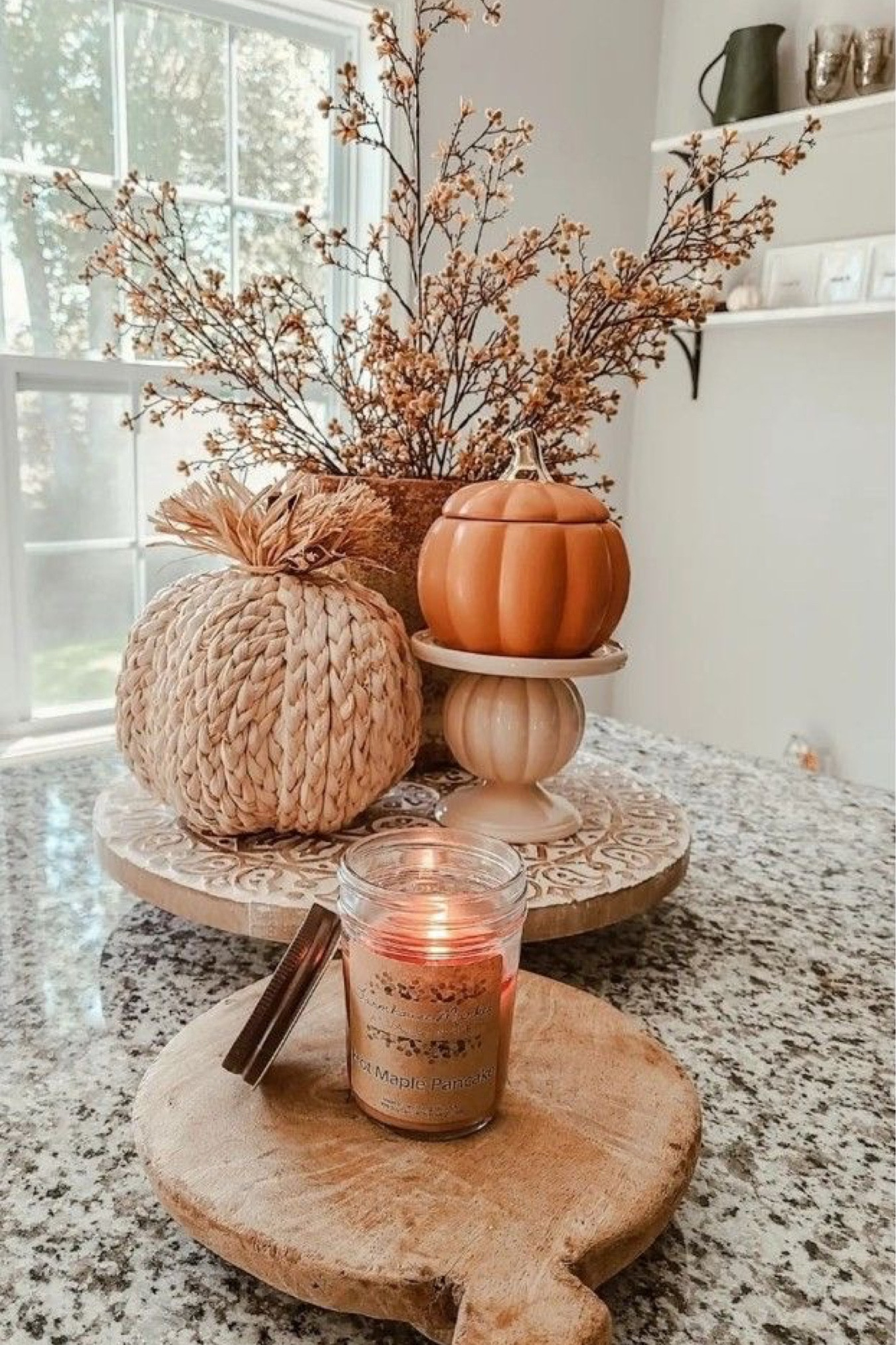 Pumpkin decor. Fall kitchen.Fall home. Thanksgiving decor. #Thanksgivingtablesettings #tabledecor #tablesettings #Falllivingroom #Fall pillows #Cozyfireplace. #Thanksgiving
#outdoorfireplace #fallhomedecor #thanksgivingtabledecor #thanksgivingtabledecorations #falltable #falltabledecor #fallhome
#backporchdecor #fallporchdecor
#pumpkindecor #winterhomedecor

Follow my shop @AshleyJohnson on the @shop.LTK app to shop this post and get my exclusive app-only content!

#LTKHoliday #LTKSeasonal #LTKhome