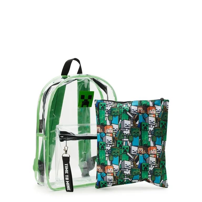 Minecraft Creeper 17" Laptop Backpack, Clear | Walmart (US)