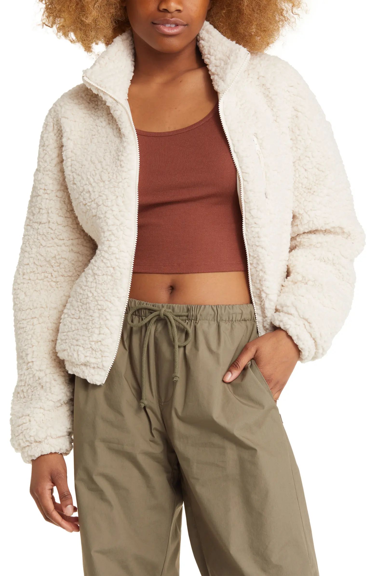 High Pile Fleece Zip-Up Jacket | Nordstrom