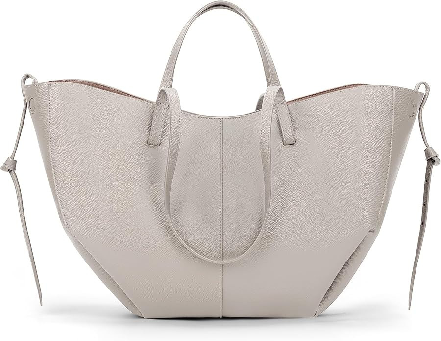 Juoxeepy Work Bag Faux Leather Tote Bag for Women Trendy Handbag Purse Fall Shoulder Bag with Mag... | Amazon (US)