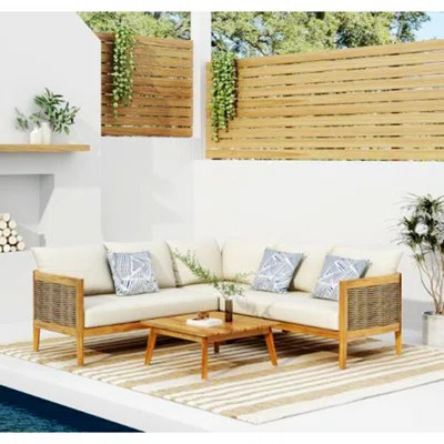 Outdoor Conversation Set With Cushions | Wayfair North America