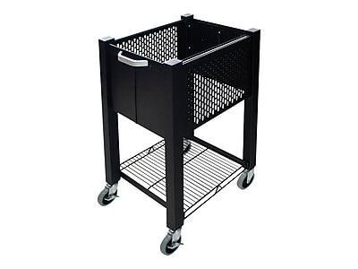Vertiflex - InstaCart Metal Mobile File Cart with Lockable Wheels - Black | Best Buy U.S.