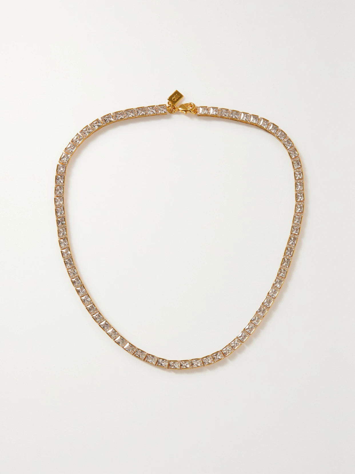 Crystal Haze - Icon Chain Gold-plated Cubic Zirconia Necklace - One size | NET-A-PORTER (US)