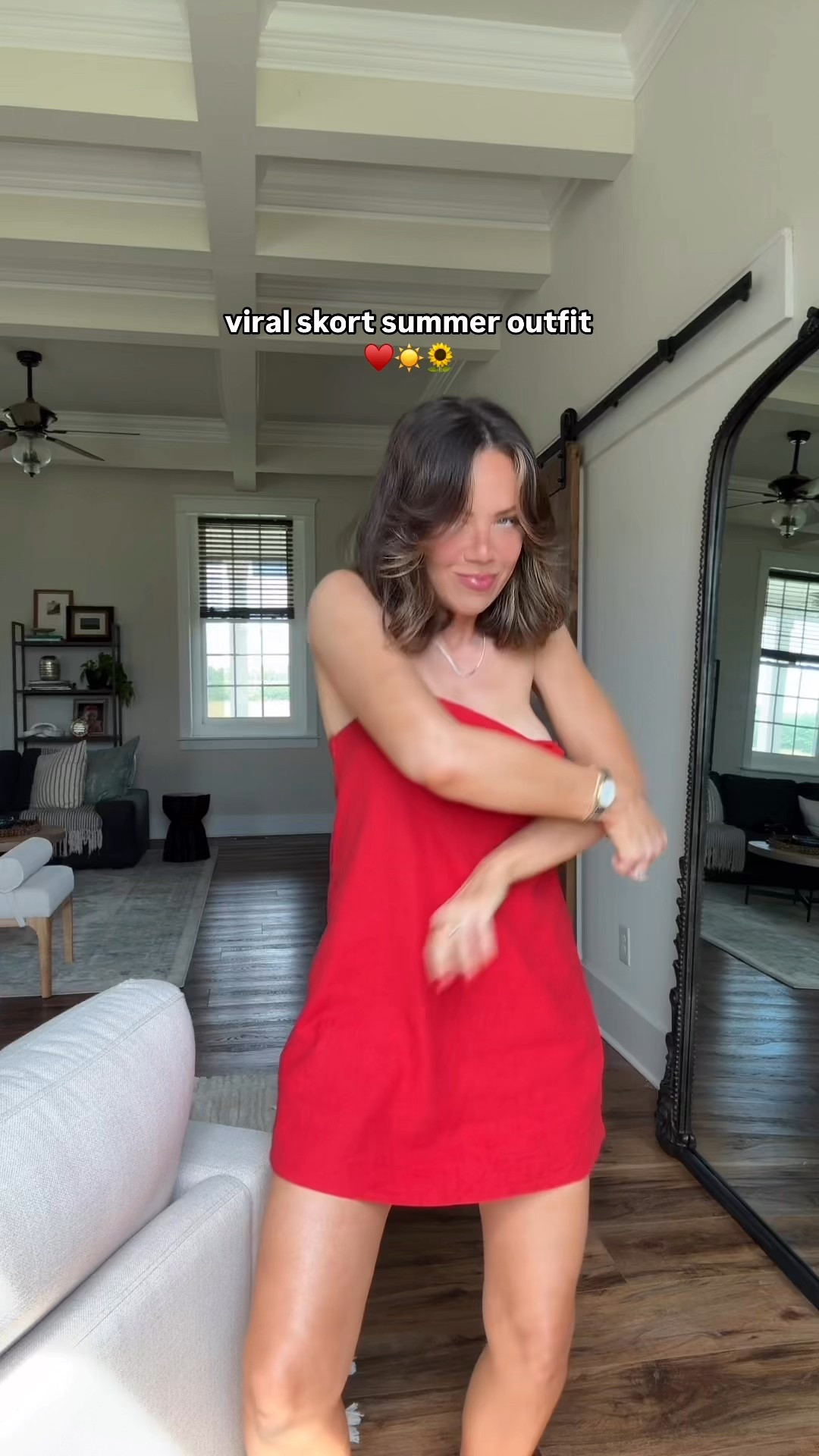 Viral skort summer outfit in size XS!

#LTKSeasonal #LTKFindsUnder50 #LTKSaleAlert