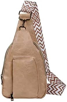 Mzjeaziany Women Chest Bag Sling Bag Small Crossbody PU Leather Satchel Daypack Shoulder backpack... | Amazon (US)