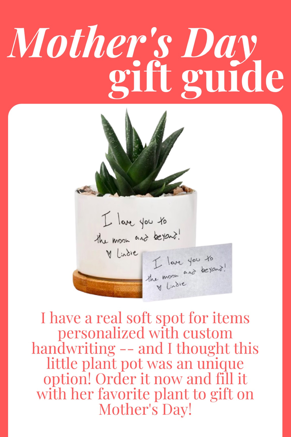 Custom handwriting pot for a potted plant - such a sweet Mother’s Day gift! 

#LTKfamily #LTKGiftGuide #LTKhome