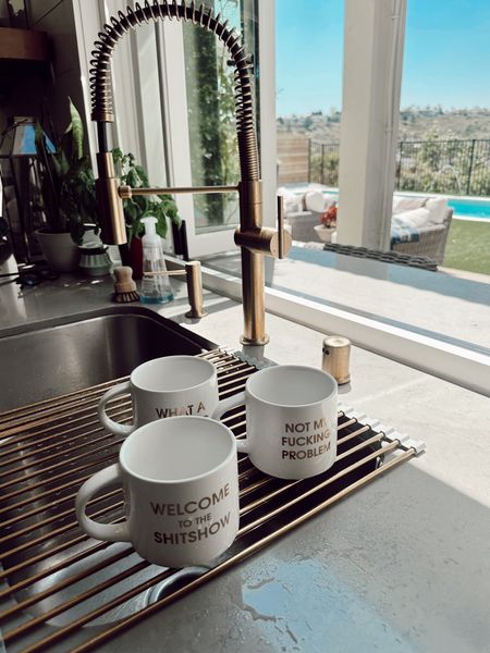 City Girl At Home! Love these funny coffee mugs and this dish rack that is a huge space saver 🙌🏼

#LTKunder100 #LTKFind #LTKhome