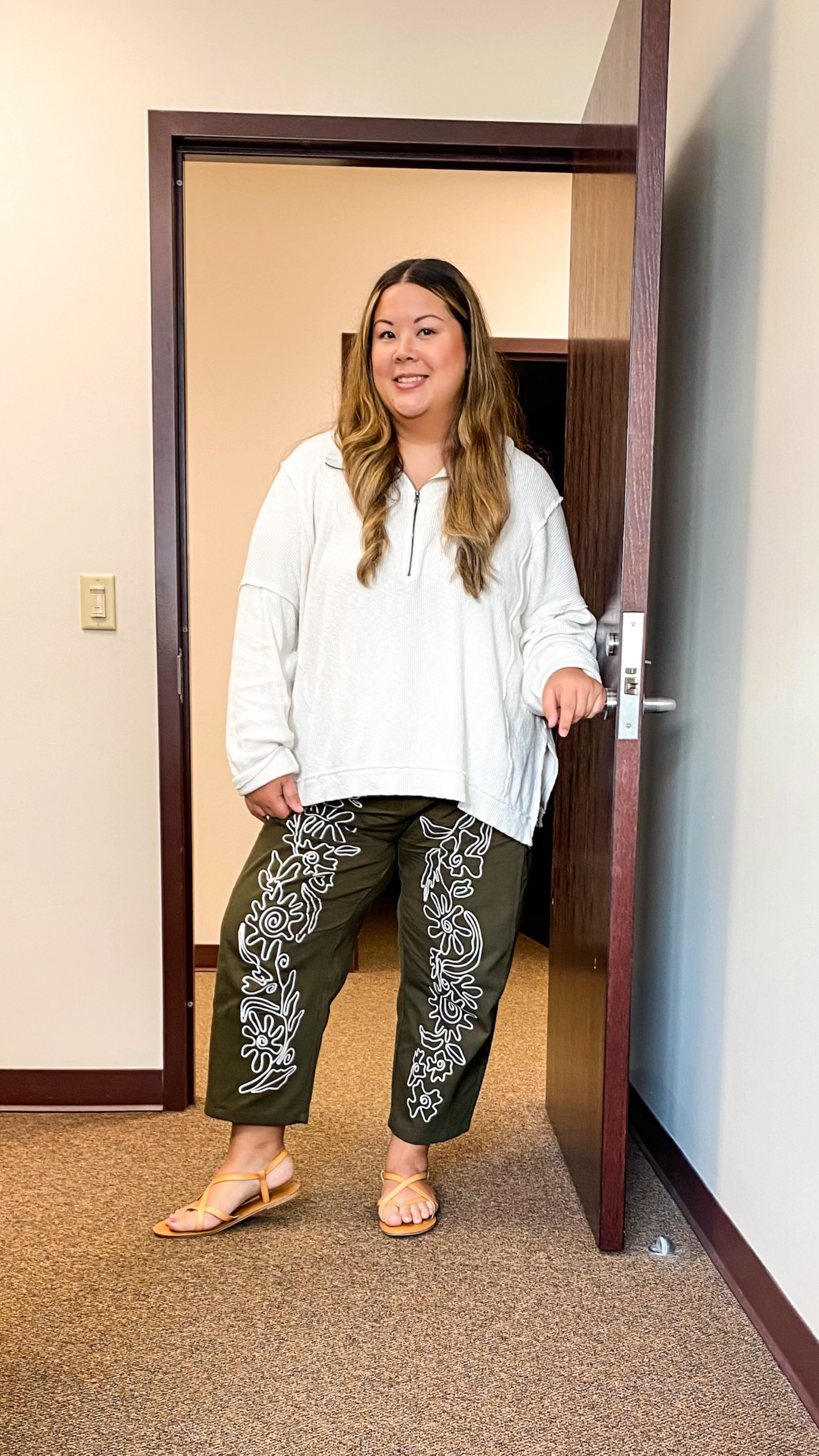 Obsessed with these pants! They come in 4 color ways, sizes S-XXL. True to size. 

This top is the Free People Walkaway Tunic & one of my favs. Currently out of stock but you can sign up to be notified for a restock!
I found a style on Amazon that’s way cheaper but looks similar!

The sandals are Amazon and I wear them all the time! They go with everything!

Mid size, plus size outfit idea, look for less, free people style

#LTKootd #LTKPlusSize #LTKMidsize