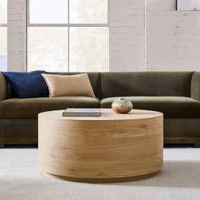 Volume Round Drum Coffee Table (36"–44") | West Elm (US)