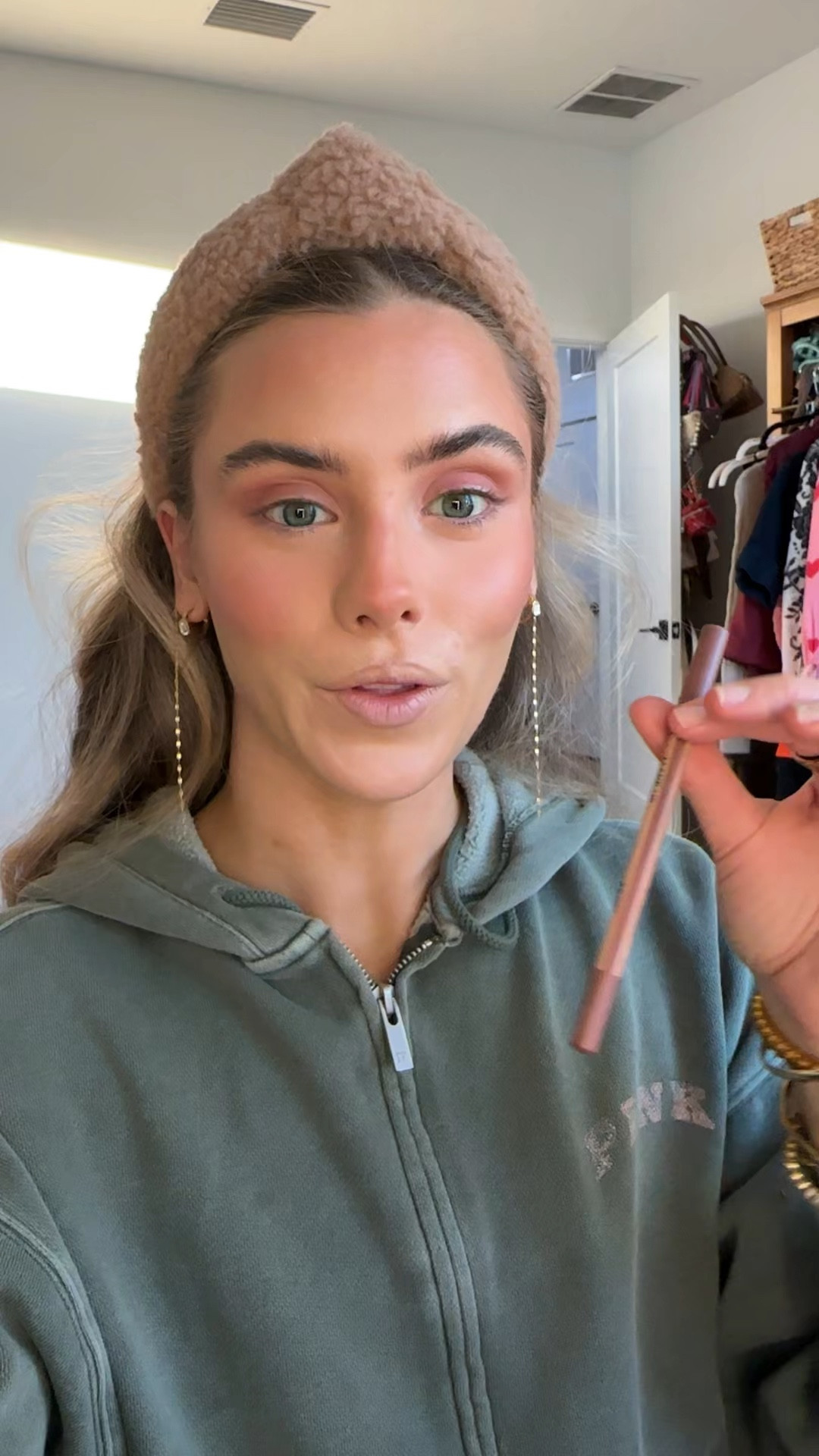 MAKE UP FOR EVER Artist Color Pencil Extreme Smudge-Proof Lip Liner shade anywhere caffeine and OLEHENRIKSEN Pout Preserve Hydrating Peptide Lip Treatment shade citrus sunshine. 

#LTKselfcare #LTKgrwm #LTKBeauty