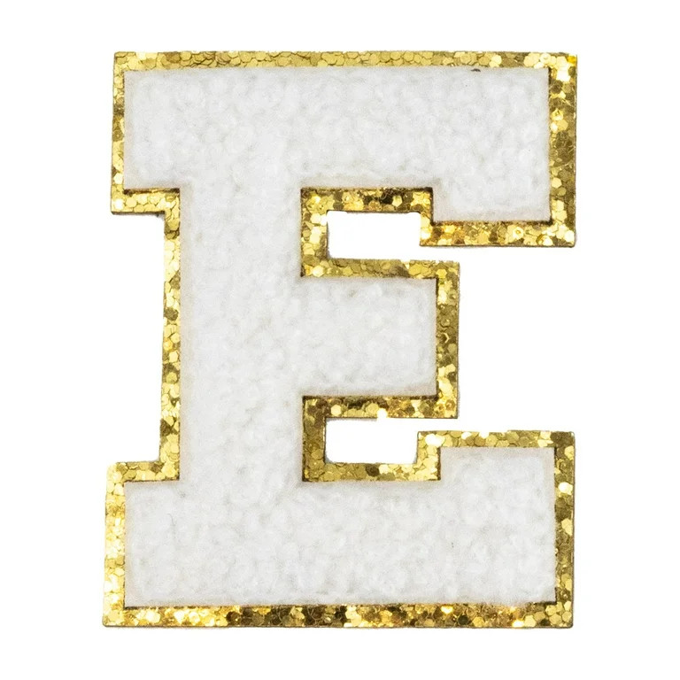 Hello Hobby Chenille E White Patch | Walmart (US)