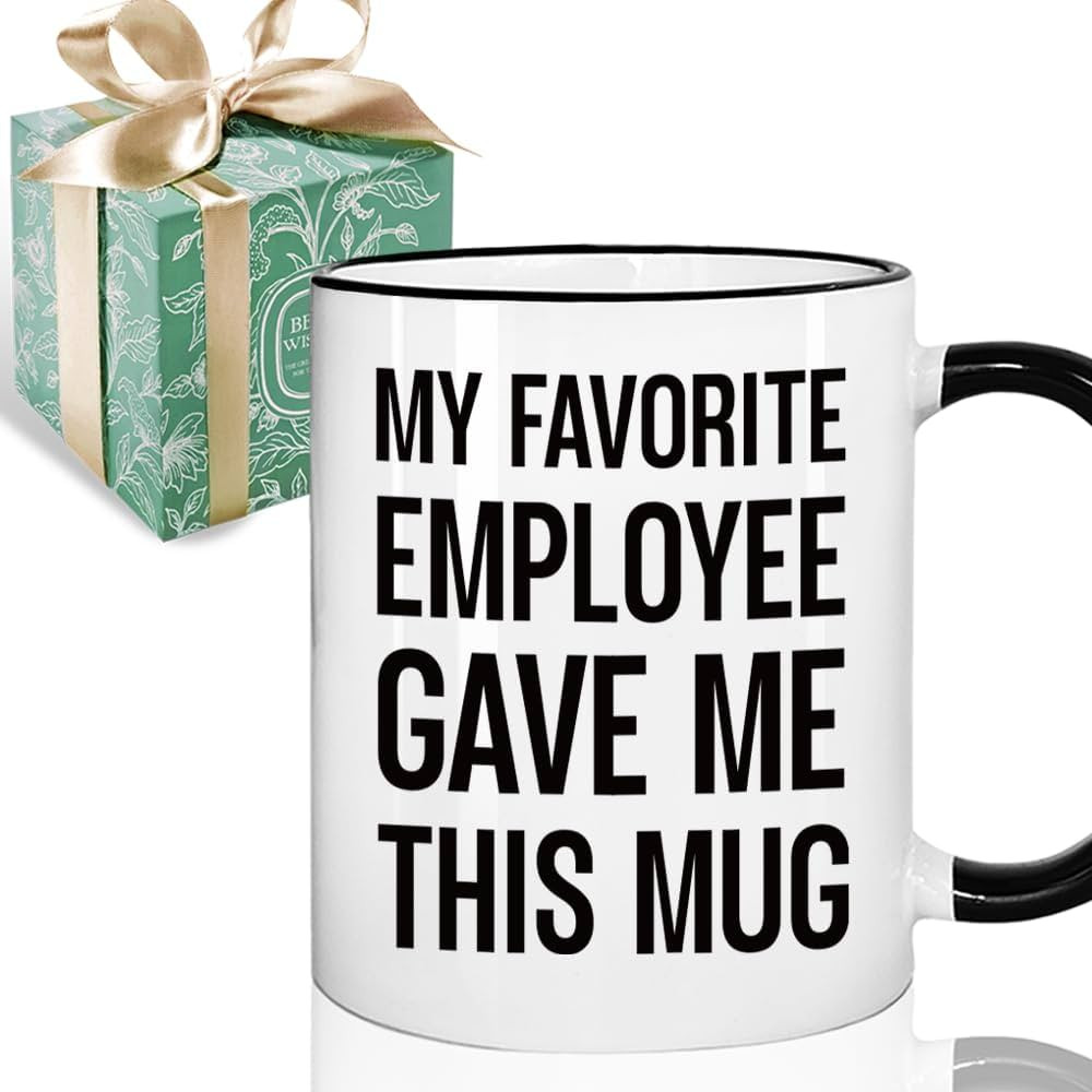 Funny Boss Gifts from Employees - My Favorite Employee Gave Me This Mug 11oz, Novelty Coworkers G... | Amazon (US)