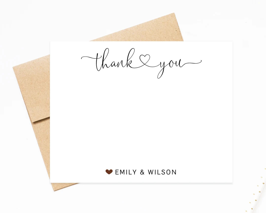 Personalized Thank You Stationery Set for Notes With - Etsy | Etsy (US)