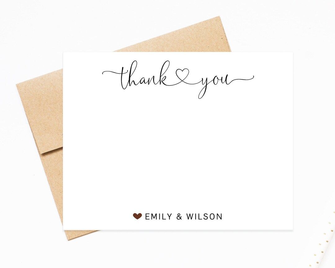 Personalized Thank You Stationery Set for Notes With - Etsy | Etsy (US)