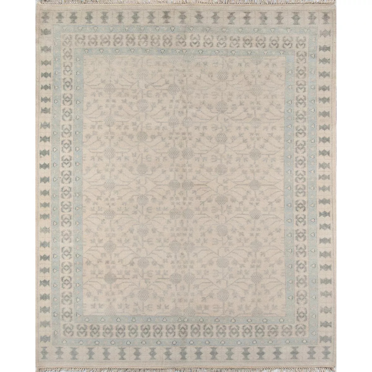 2'x3' Concord Sudbury Hand Knotted Wool Area Rug Ivory - Erin Gates by Momeni: Traditional Medall... | Target