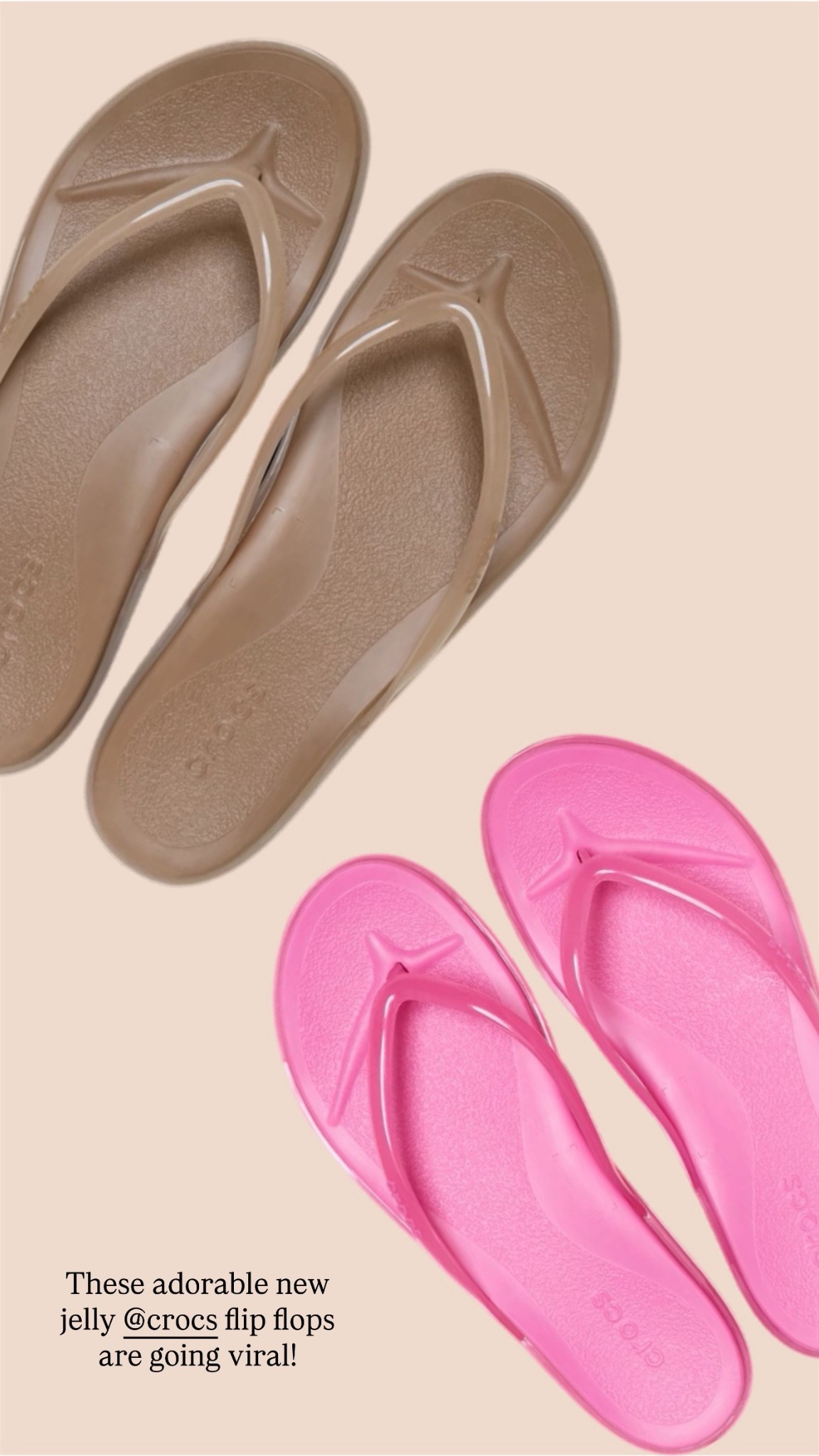 Viral jelly @crocs flip flops!