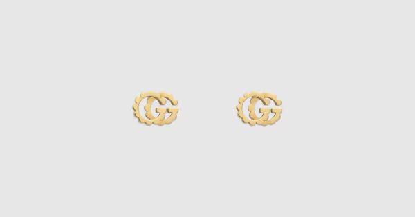 Gucci GG Running yellow gold studs | Gucci (US)