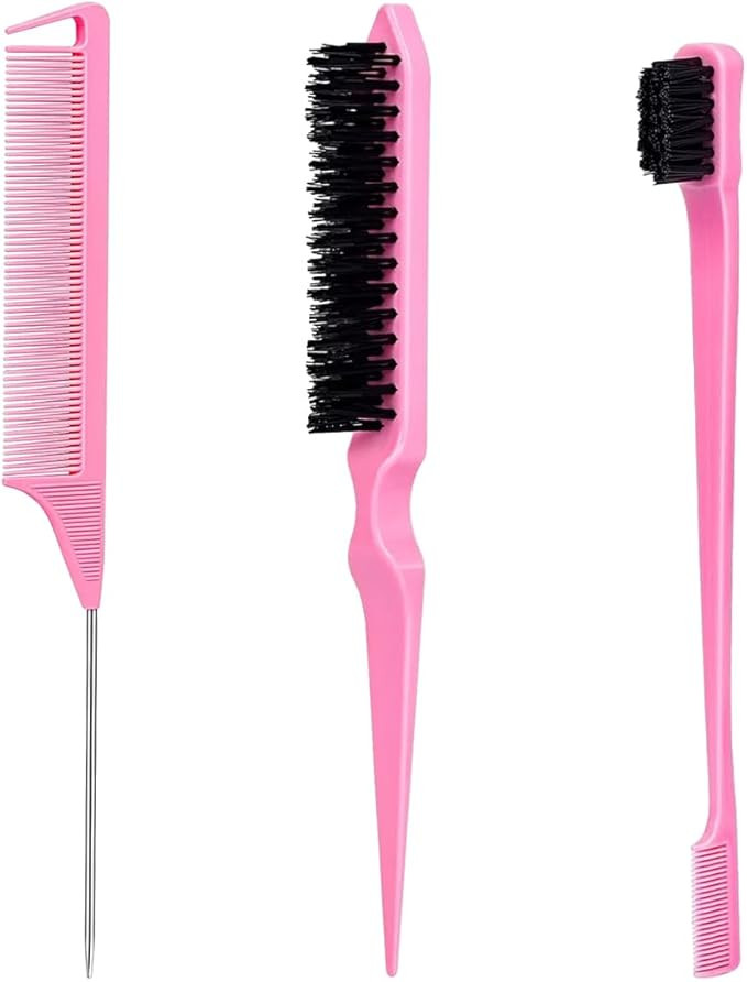 Edge Brush, Hair Accessories for Women Girls Kids Set 3Pcs, Slick Back Hair Brush for Styling, Ed... | Amazon (CA)