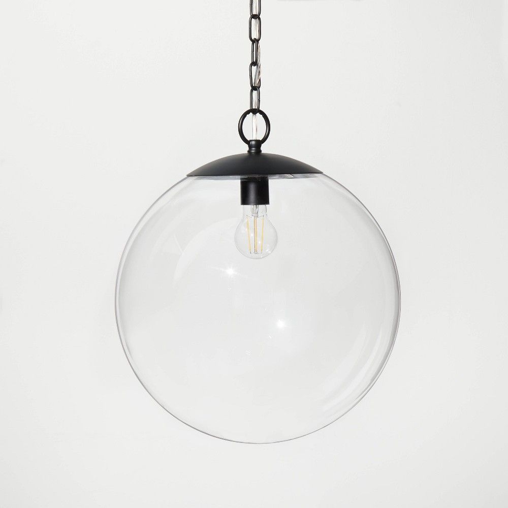 Glass Ceiling Pendant Black - Threshold designed with Studio McGee | Target