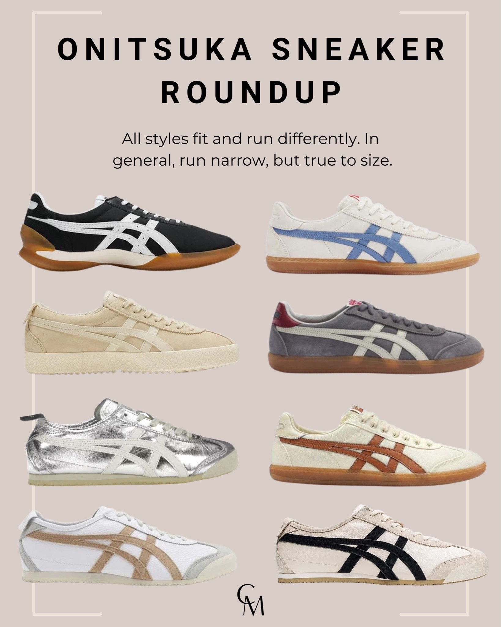 Onitsuka sneaker roundup. All styles fit and run differently. I’m general, run narrow but TTS. 

Sneakers, winter shoes. 

#LTKstyletip #LTKshoecrush