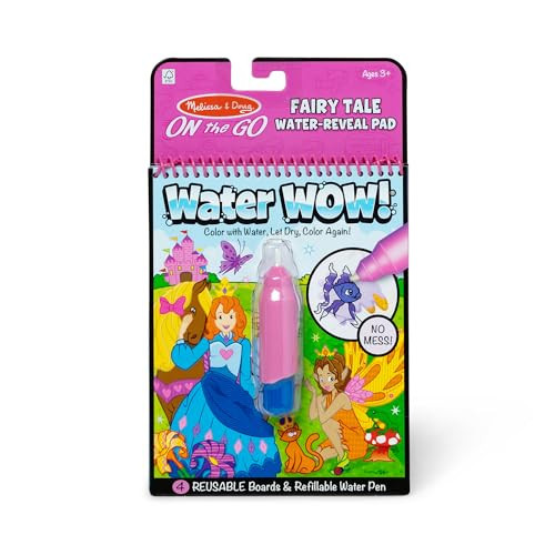 Melissa & Doug On The Go Water Wow! Mess Free Coloring Book, Reusable Water-Reveal Activity Pad, Fairy Tale, Travel Toys, Party Favors, for Toddlers & Kids Ages 3+ - FSC Certified | Amazon (US)