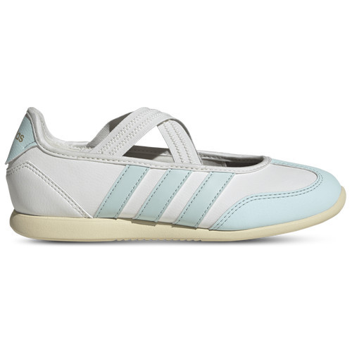 adidas Girls adidas Barreda Mary Jane - Girls' Grade School Shoes Warm Vanilla/Halo Mint/Core White Size 4.5 | Champs Sports