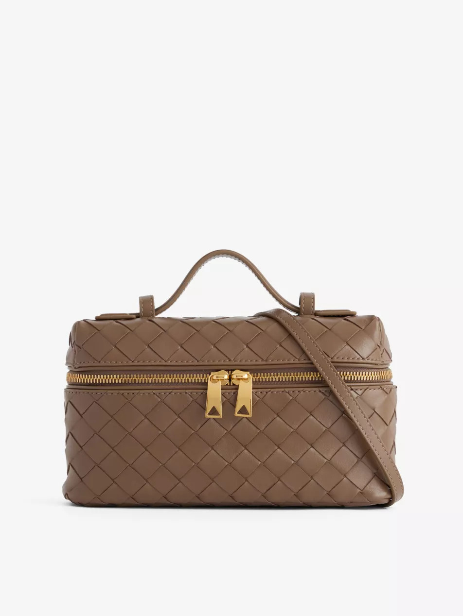 Bang Bang intrecciato leather vanity case | Selfridges