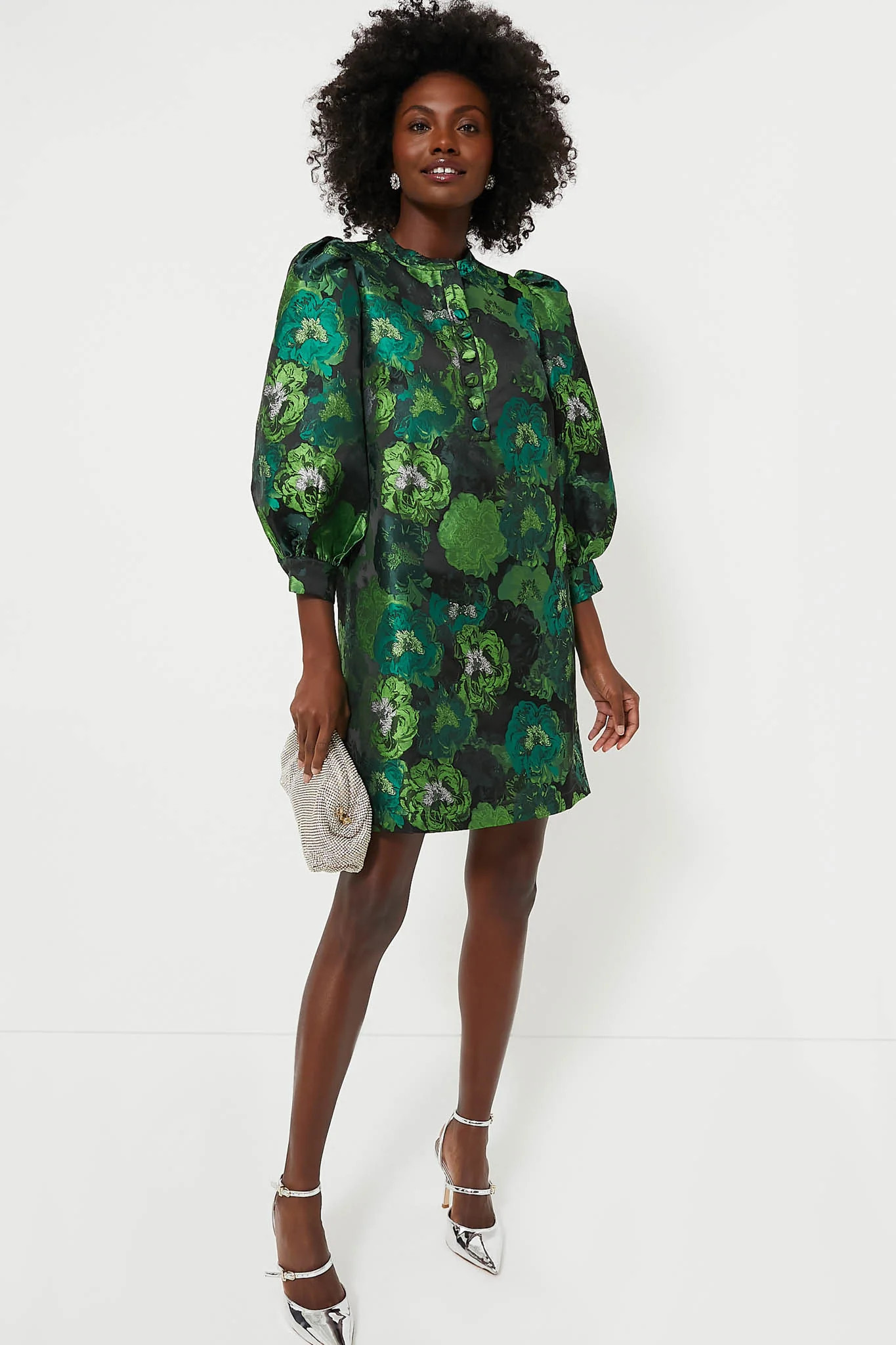 Green Jacquard Samantha Dress | Tuckernuck (US)
