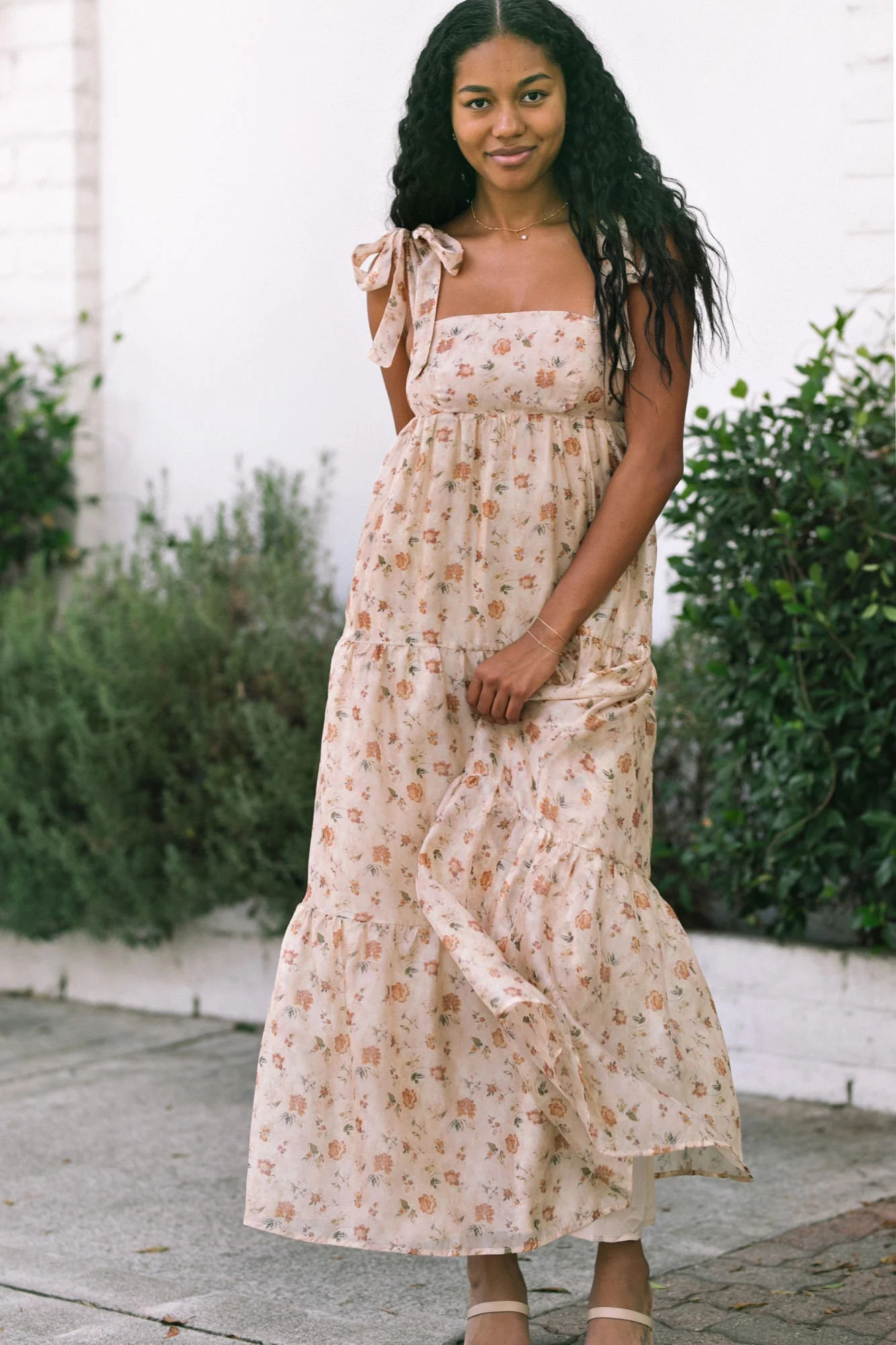 Bernadette Babydoll Maxi Dress | Morning Lavender