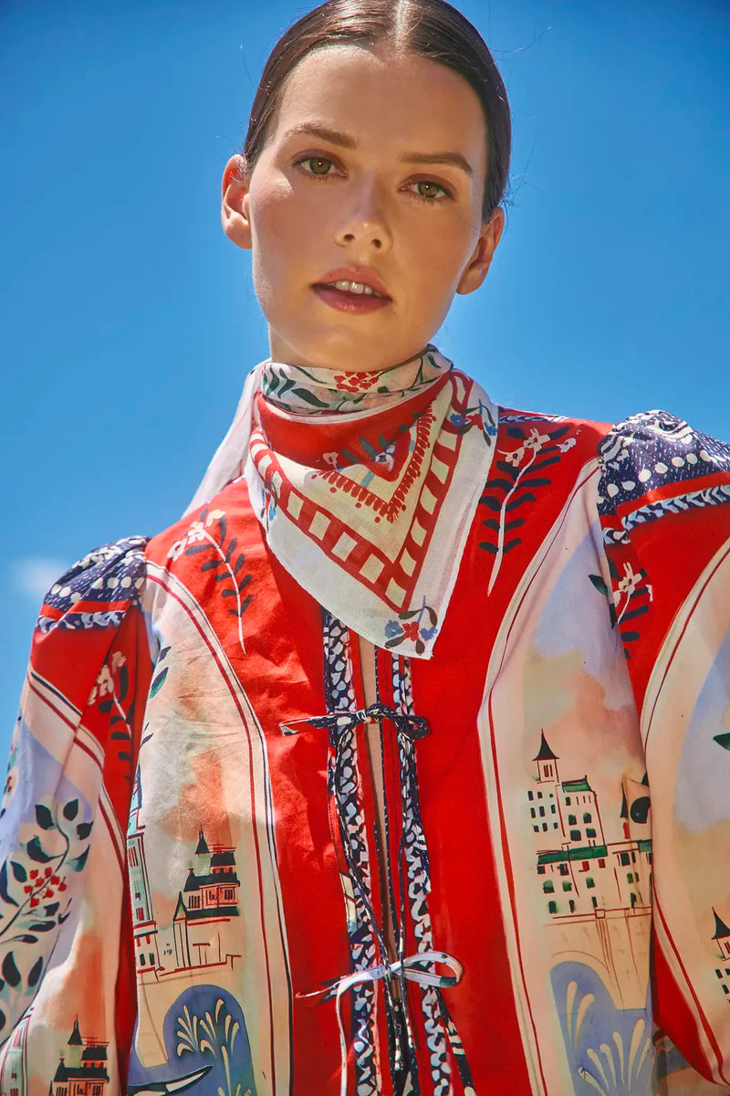 Printed Scarf | Hunter Bell