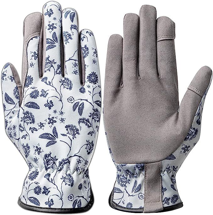 Gardening Gloves for Women - KAYGO KG128SS, with Synthetic Leather Suede for Gardening and Yard W... | Amazon (US)